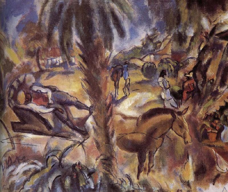 Jules Pascin Sleeping Coachman